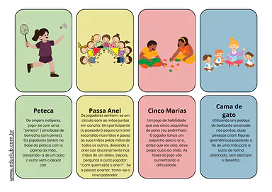 Brincadeiras do Folclore Brasileiro para imprimir | Educlub